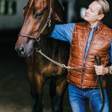 Carson Kressley with his horse Earl